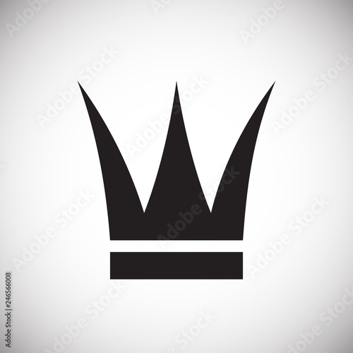 Crown set on white background for graphic and web design, Modern simple vector sign. Internet concept. Trendy symbol for website design web button or mobile app
