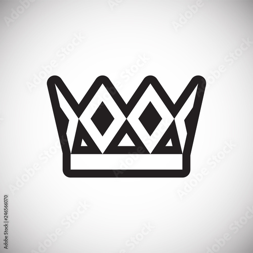 Crown set on white background for graphic and web design, Modern simple vector sign. Internet concept. Trendy symbol for website design web button or mobile app