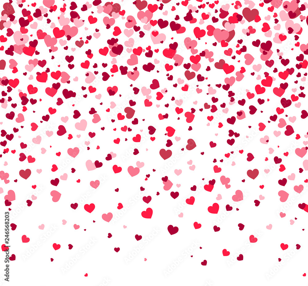 Valentines Day - vector greeting card with hearts on white background Valentines Day - vector greeting card with hearts on white background