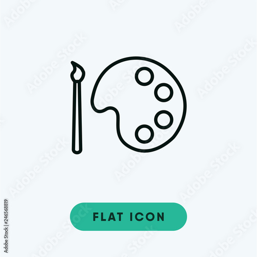Color palette vector icon