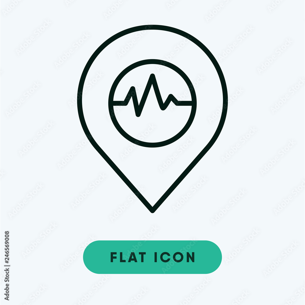 Earthquake vector icon Earthquake vector icon