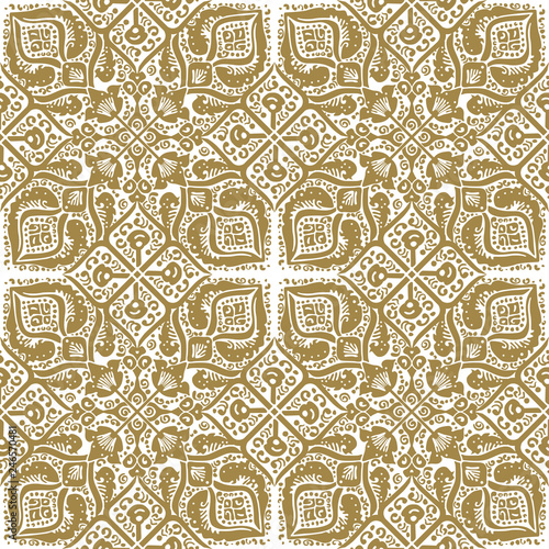 Persian pattern on a white background. Seamless pattern.