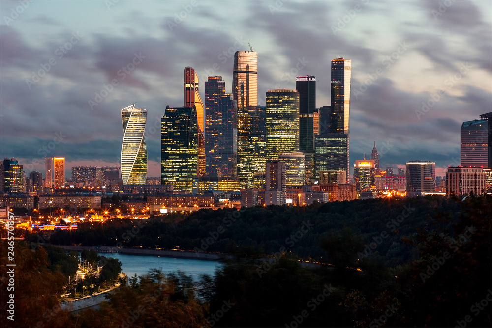 Obraz premium The historical center of Moscow at different times of the year Footage shot on a city street ,Russia date: 2016 - 2017, the picture architecture, buildings, sky