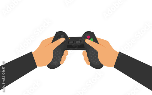 Vector flat video game illustration