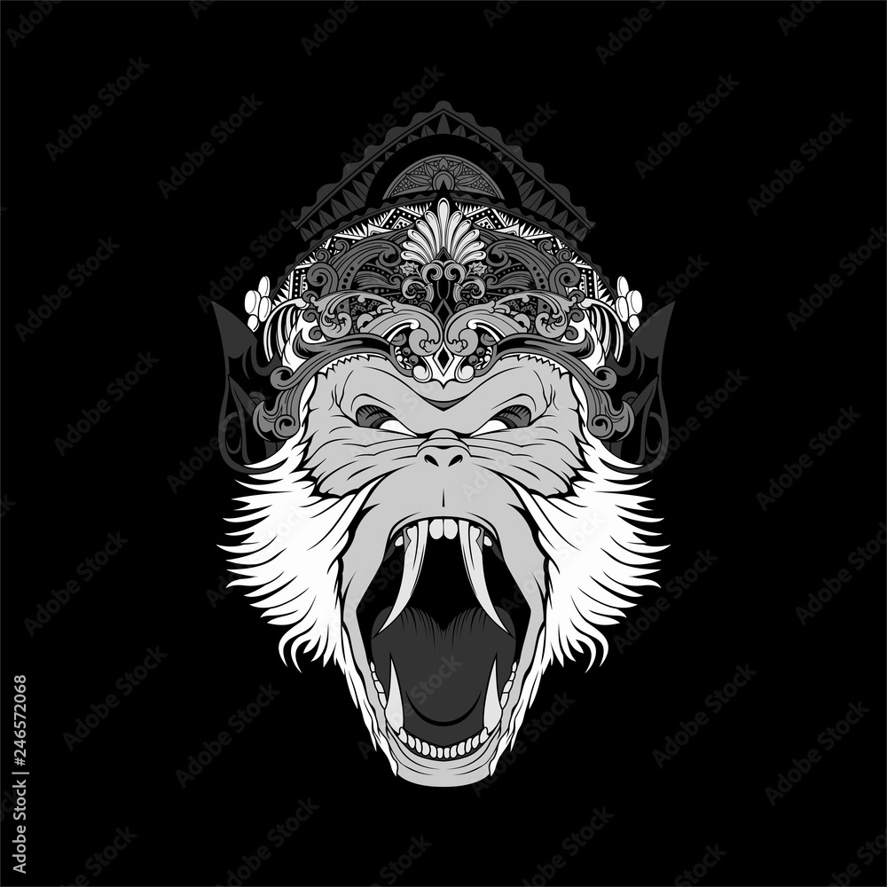 Obraz premium Chimp monkey scream