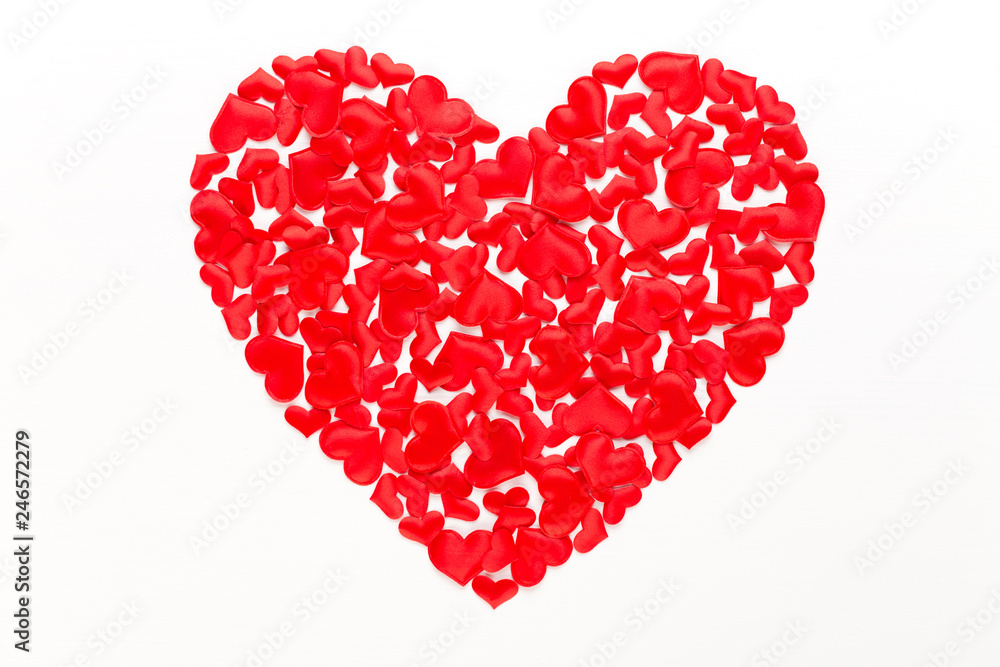 Valentines day background red hearts on white wooden background. Valentines day background red hearts on white wooden background.