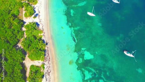 Beautiful beach shot on St Thomas US Virgin Islands photo