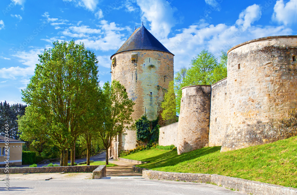 Prince of Wales tower in a small town Thouars
