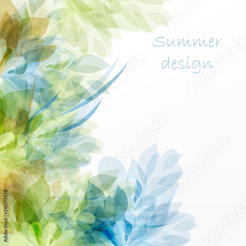 Abstract floral background for design
