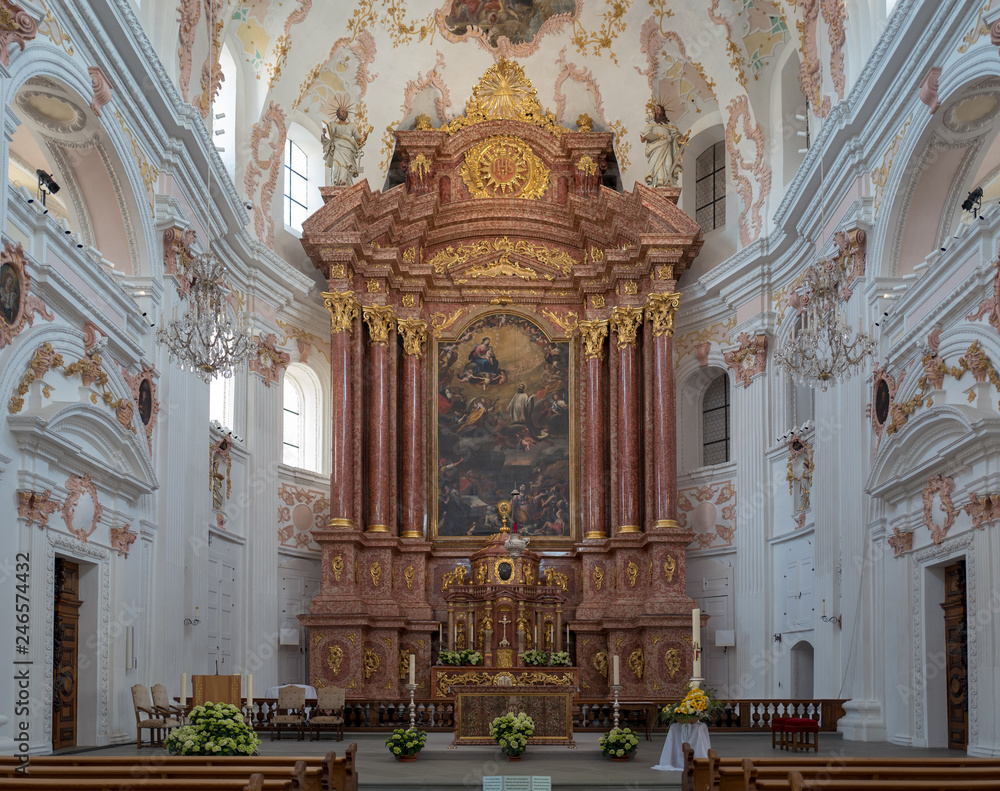 Fototapeta premium Altar in Barockkirche