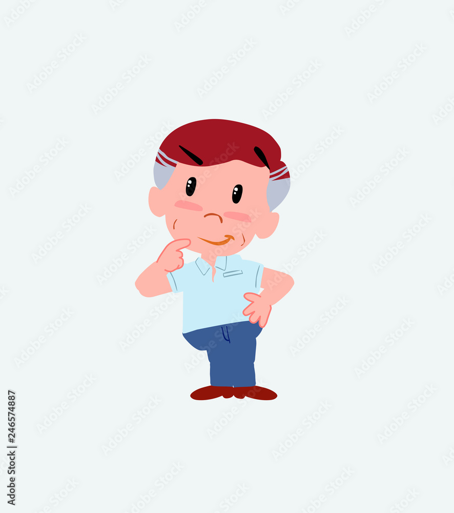 Businessman in casual style thoughtful and happy. Businessman in casual style thoughtful and happy.