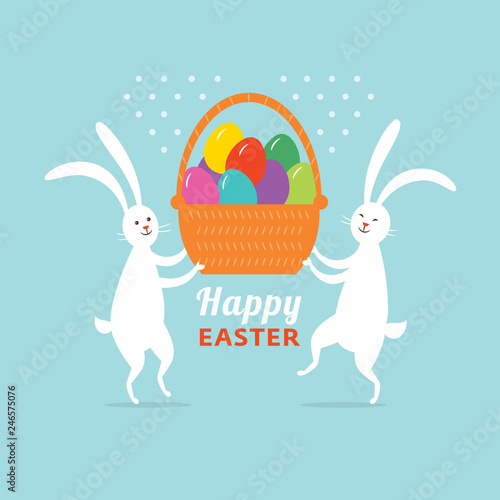 easter bunny with a basket