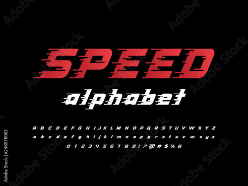 Speed style alphabet design
