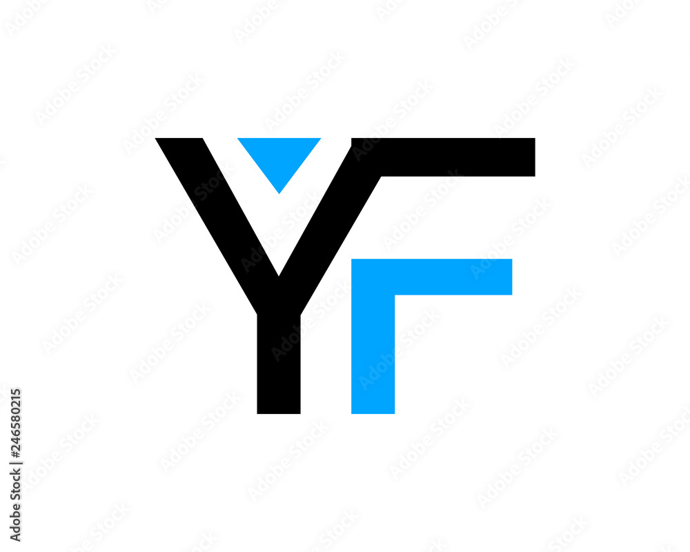 Initial letter YF logo template design Initial letter YF logo template design