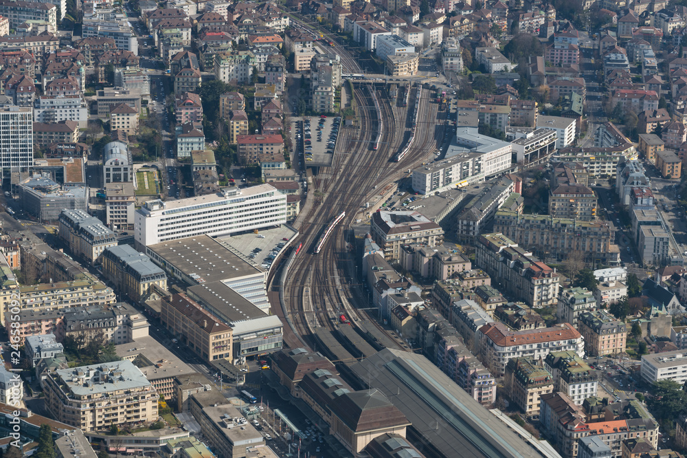 Lausanne vue aérienne