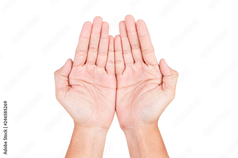 Pray hands isolated on White Background Pray hands isolated on White Background