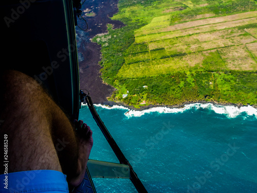 Helicopter Over Big Island, Hawai'i