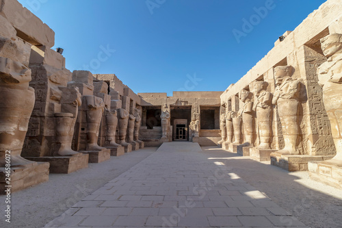 The Karnak Temple Complex in Luxor, commonly known as Karnak, comprises a vast mix of decayed temples, chapels, pylons, and other buildings in Luxor, Egypt