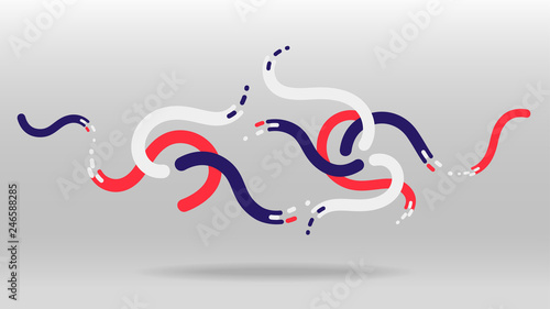 Motion dynamic wave elements abstract background.