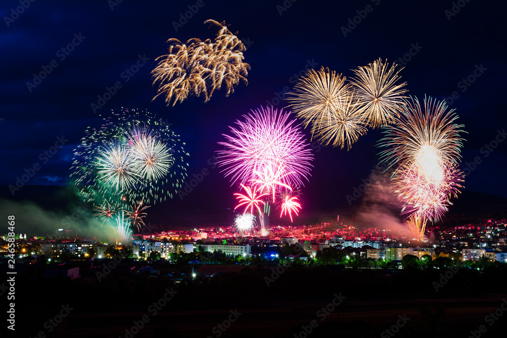 fireworks in the night sky fireworks in the night sky