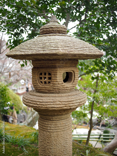 japanese lantern in garden