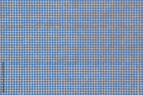 Blue tiled wall texture background