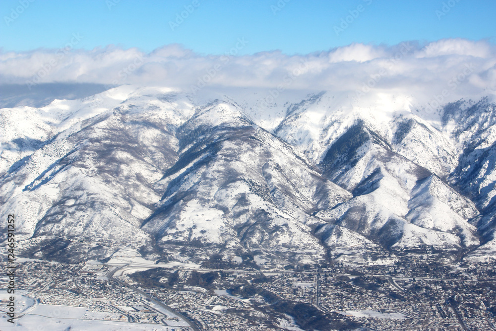 Wasatch Front Mountains by Salt Lake City, Utah