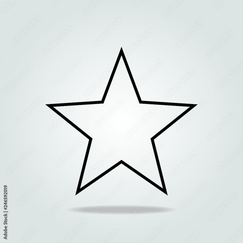 black star isolated on white background black star isolated on white background