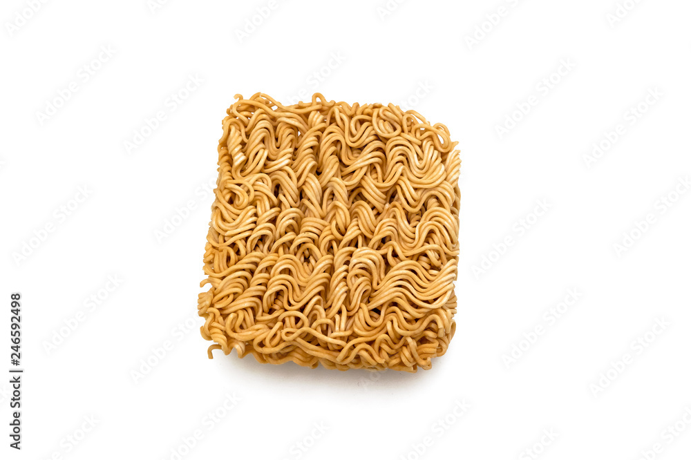 Instant noodles isolated on a white background. Instant noodles isolated on a white background.