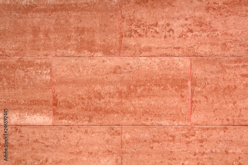 Granite, marble red stone wall tile background