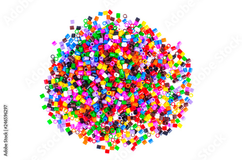 Mix color plastic particles children's mosaic