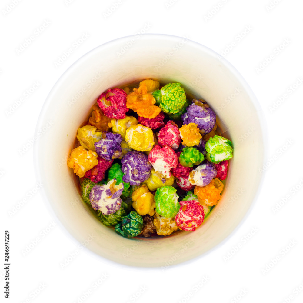 White and glazed popcorn