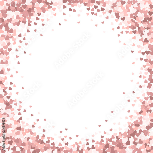 Wallpaper Mural Pink heart love confettis. Valentine's day vignett Torontodigital.ca