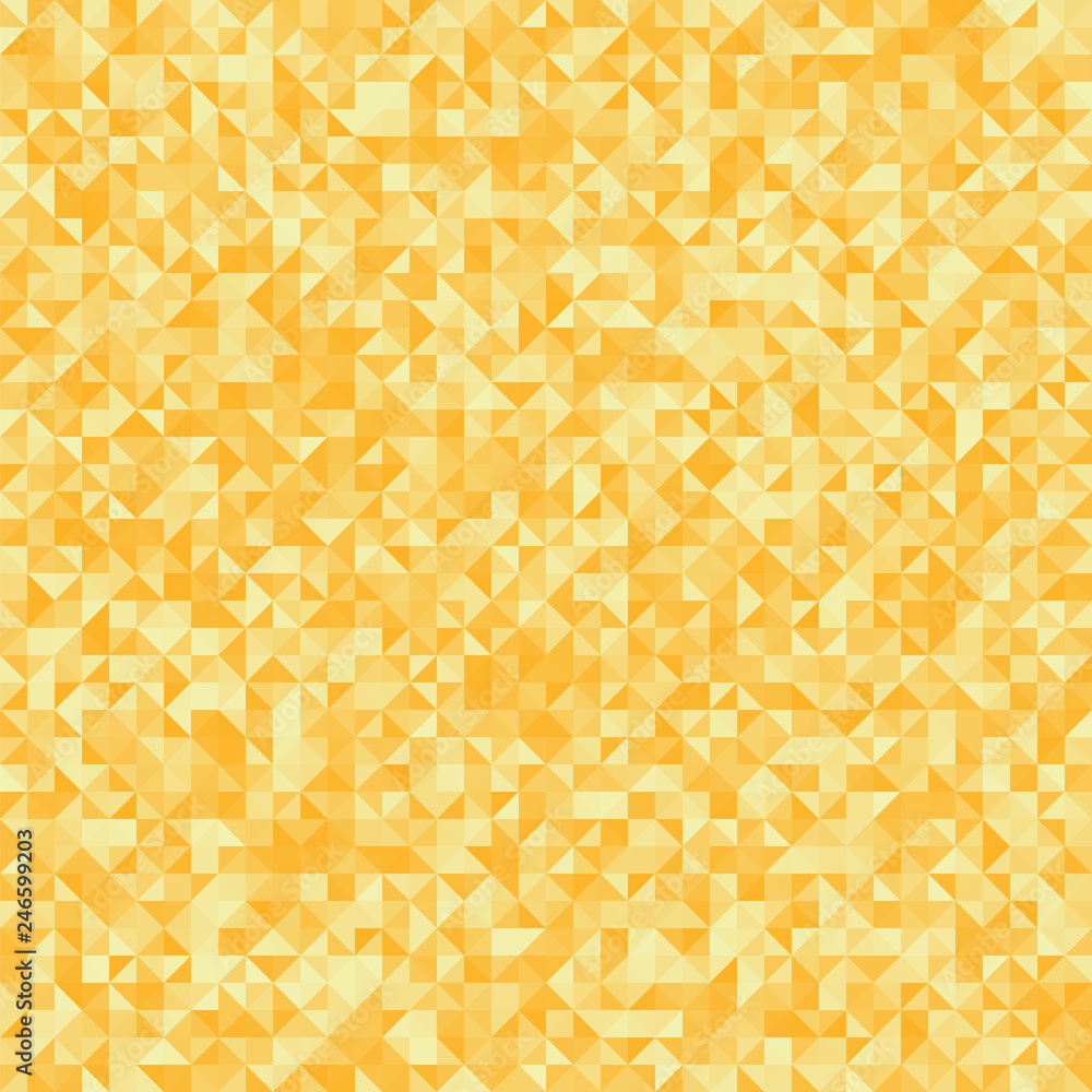 Obraz premium Yellow and gold triangles. Seamless vector pattern.