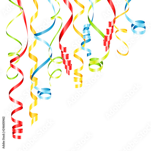 Streamers Corner Red/Green/Yellow/Blue