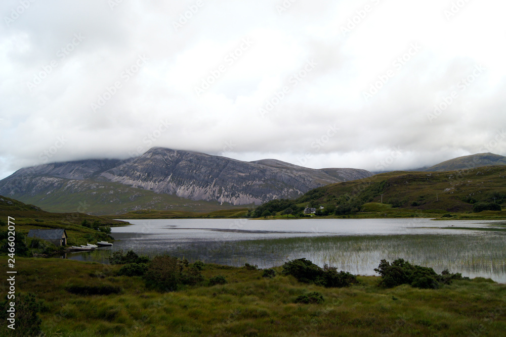 Lake in the Scottish highlands Lake in the Scottish highlands