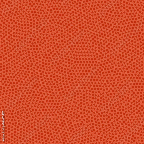 Basketball ball texture. Orange rubber coating with pimples. Seamless vector background.
