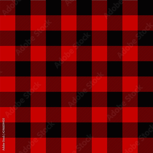 Lumberjack plaid pattern. Seamless vector background.