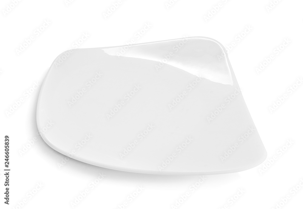 empty plate isolate on white background empty plate isolate on white background