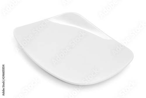 empty plate isolate on white background