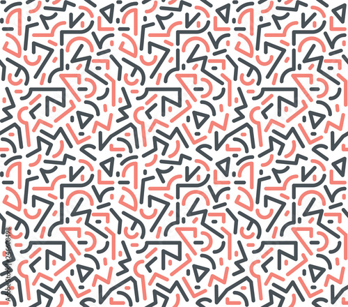 Decorative pattern for the background, tile and textiles..It is assembled from modular parts. Vector. Seamless.