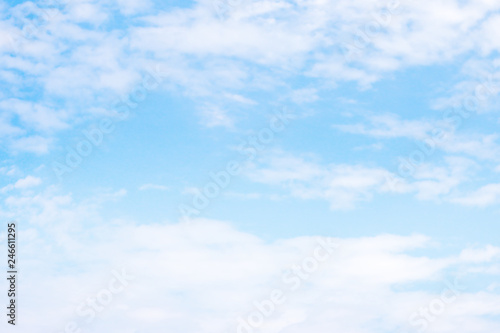 Blue sky with Soft cloud background