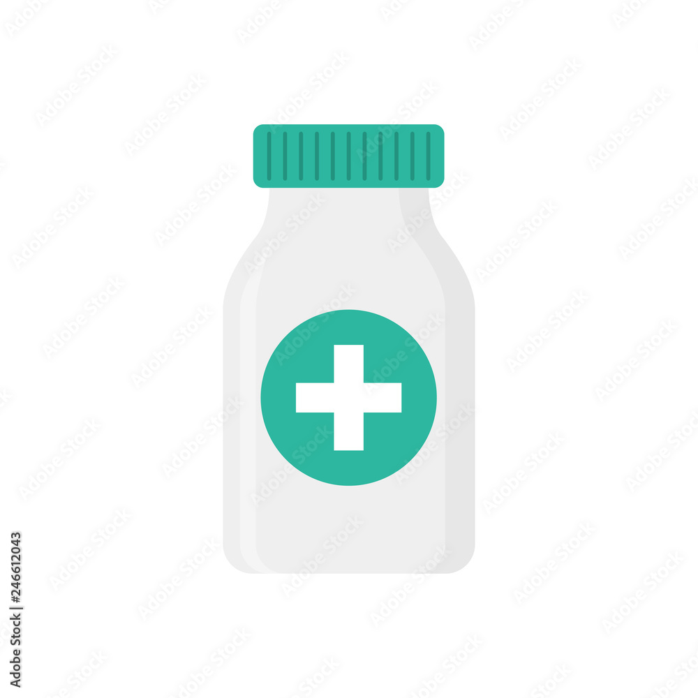 Flat icon medicine isolated on white background. Vector illustration. Flat icon medicine isolated on white background. Vector illustration.