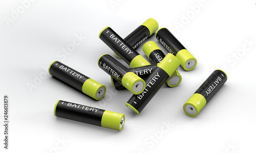 batteries lying photo