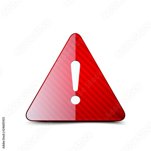 Exclamation Danger sign illustration
