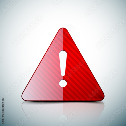 Exclamation Danger sign illustration