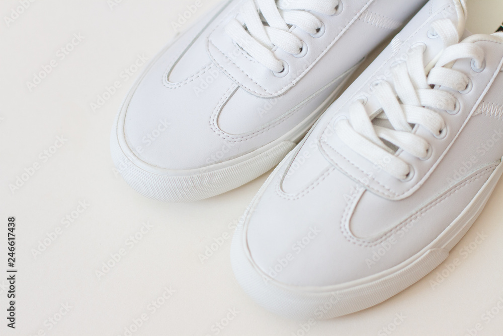pair of white shoes pair of white shoes