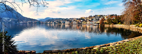 Lugano, Switzerland, Lake, Cityscape, Europe photo