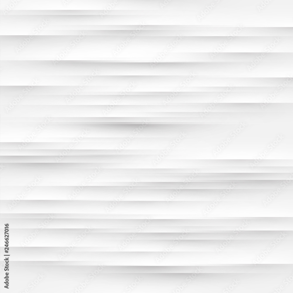 Fototapeta premium Abstract white background with folds and shadows, vector illustration