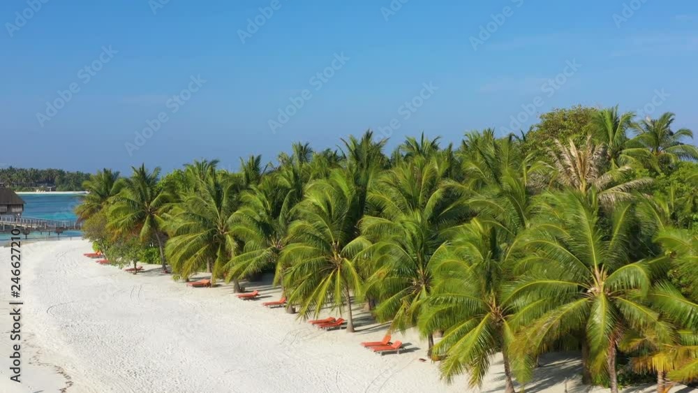 Aerial view of tropical island in the Maldives Aerial view of tropical island in the Maldives
